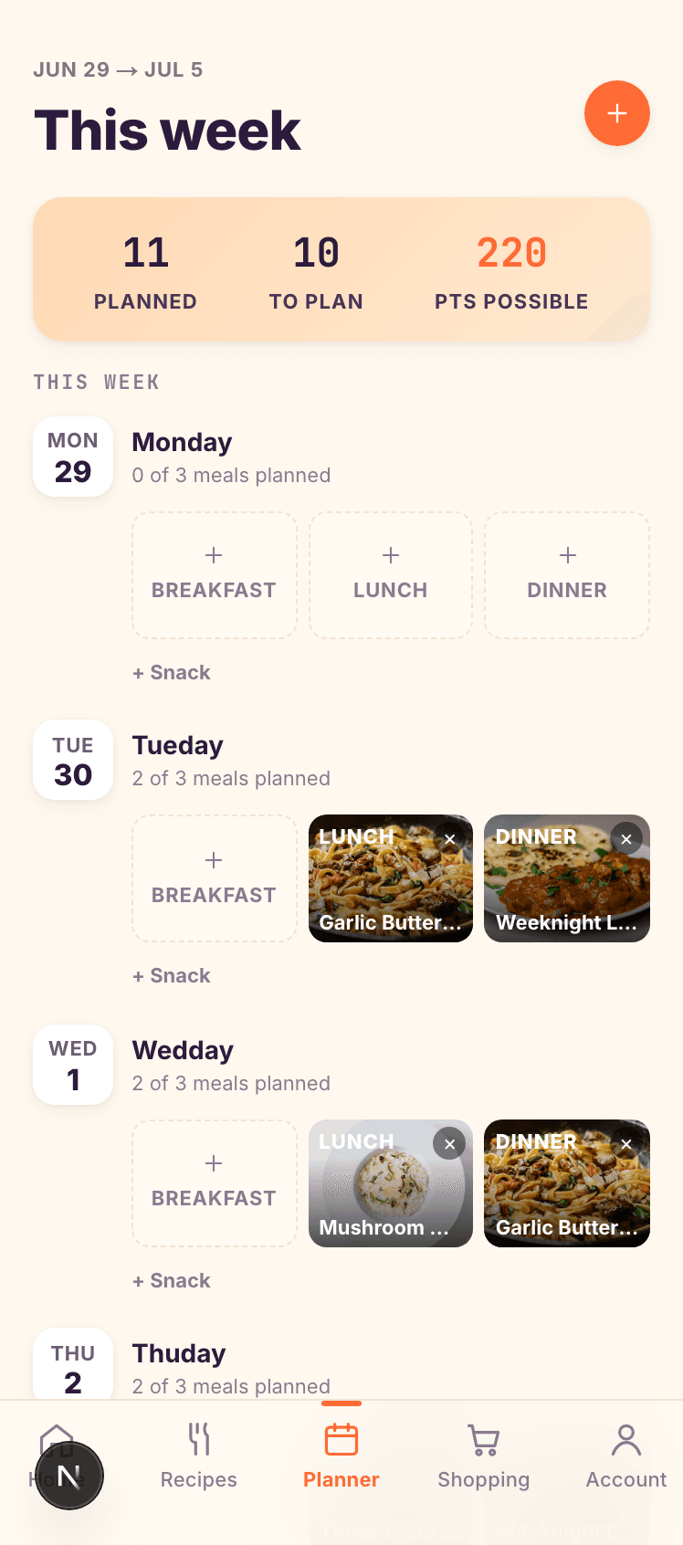 SameTable — Fill the calendar